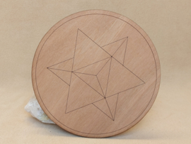 Grid plaat Merkaba ster 12 cm