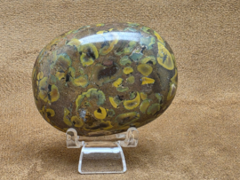 Rhyoliet of regenwoud jaspis handsteen