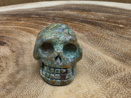 Chrysocolla human skullie