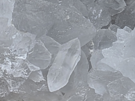 Bergkristal geode set