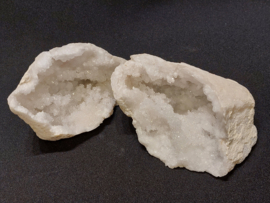 Bergkristal geode set