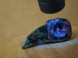 Robijn in zoisiet ravenskull