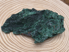 Malachiet ruw cluster/zijde malachiet, Congo