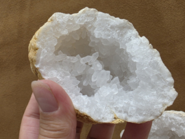 Bergkristal geode set