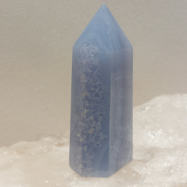 Chalcedoon of blue lace agaat punt