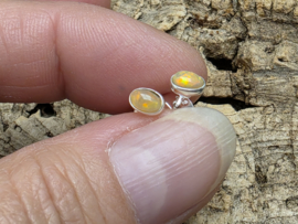 Ethiopisch of welo opaal oorbellen in zilver
