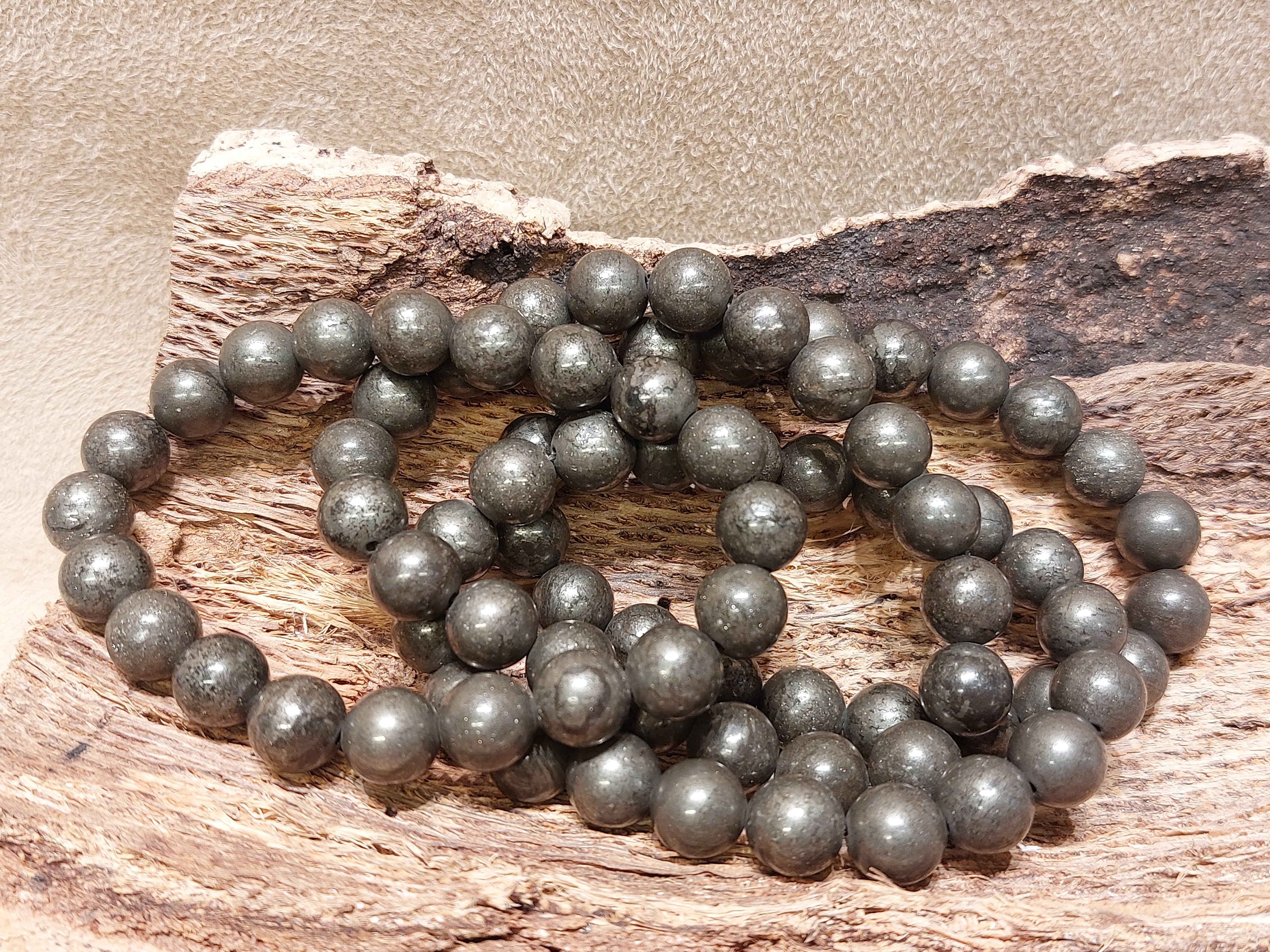 Pyriet kogelarmband 10 mm