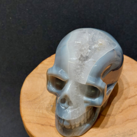 Agaat geode human skull