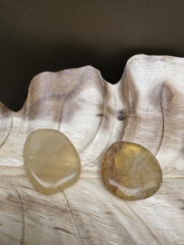 Fluoriet geel platte steen