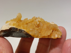 Oranje calciet cluster, Elk Creek, South Dakota, USA