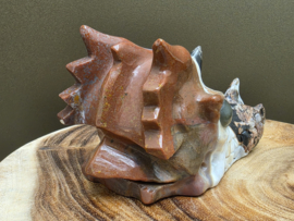 Sardonyx draak met labradoriet ogen