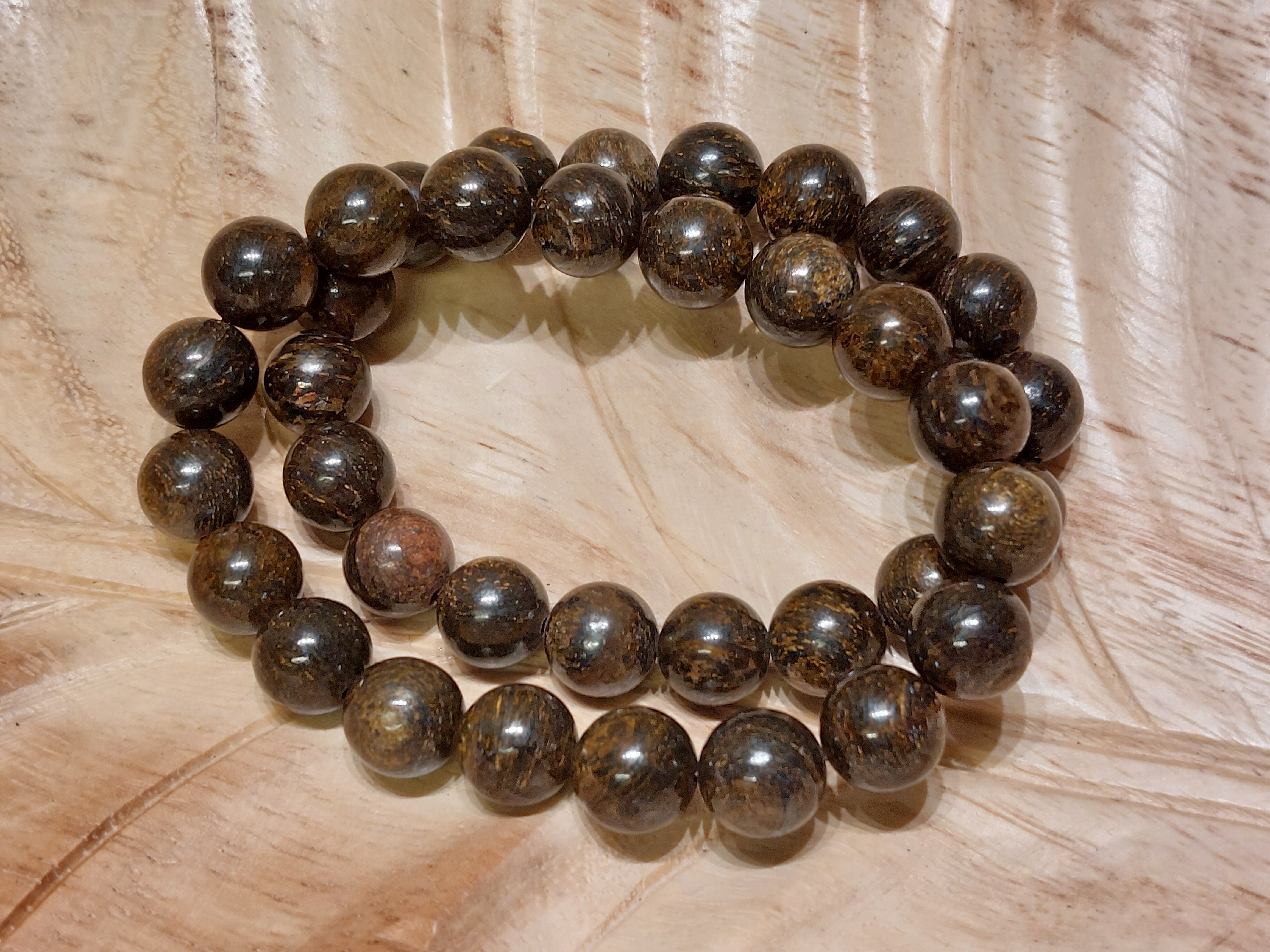 Bronziet armband 10 mm
