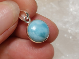 Larimar hanger in zilver