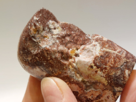 Druzy rode jaspis uit Indonesië sculptuur