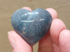 Blauwe paraiba kwarts hart
