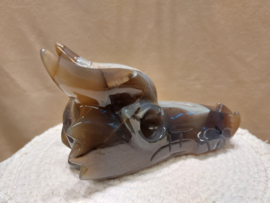 Agaat geode draak