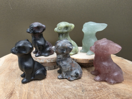 Hond van diverse steensoorten