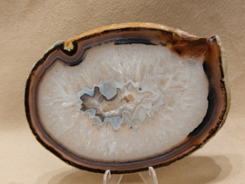 Agaat schijf natuurlijke kleur
