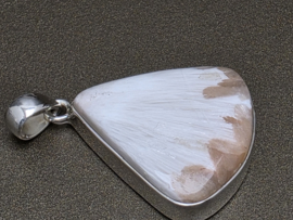 Scolesiet met stilbiet hanger in zilver