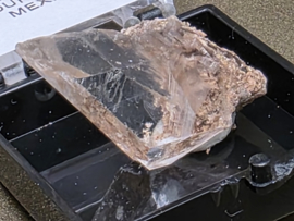 Seleniet hourglass, Bermejillo Mexico