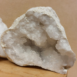 Bergkristal geode set