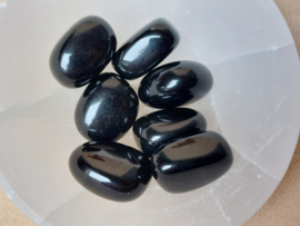 Zwarte obsidiaan knuffelsteen