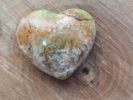 Groene opaal hart