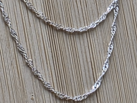 Zilveren ketting 45 cm