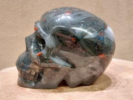 Heliotroop human skull