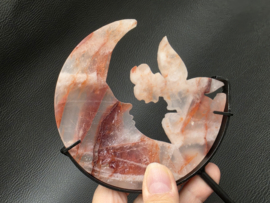 Agnitiet of hematoid kwarts elfje op maan