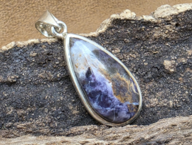 Tiffany stone hanger in zilver