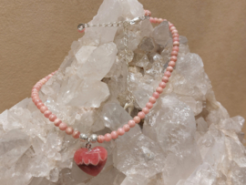 Rhodochrosiet ketting met hanger