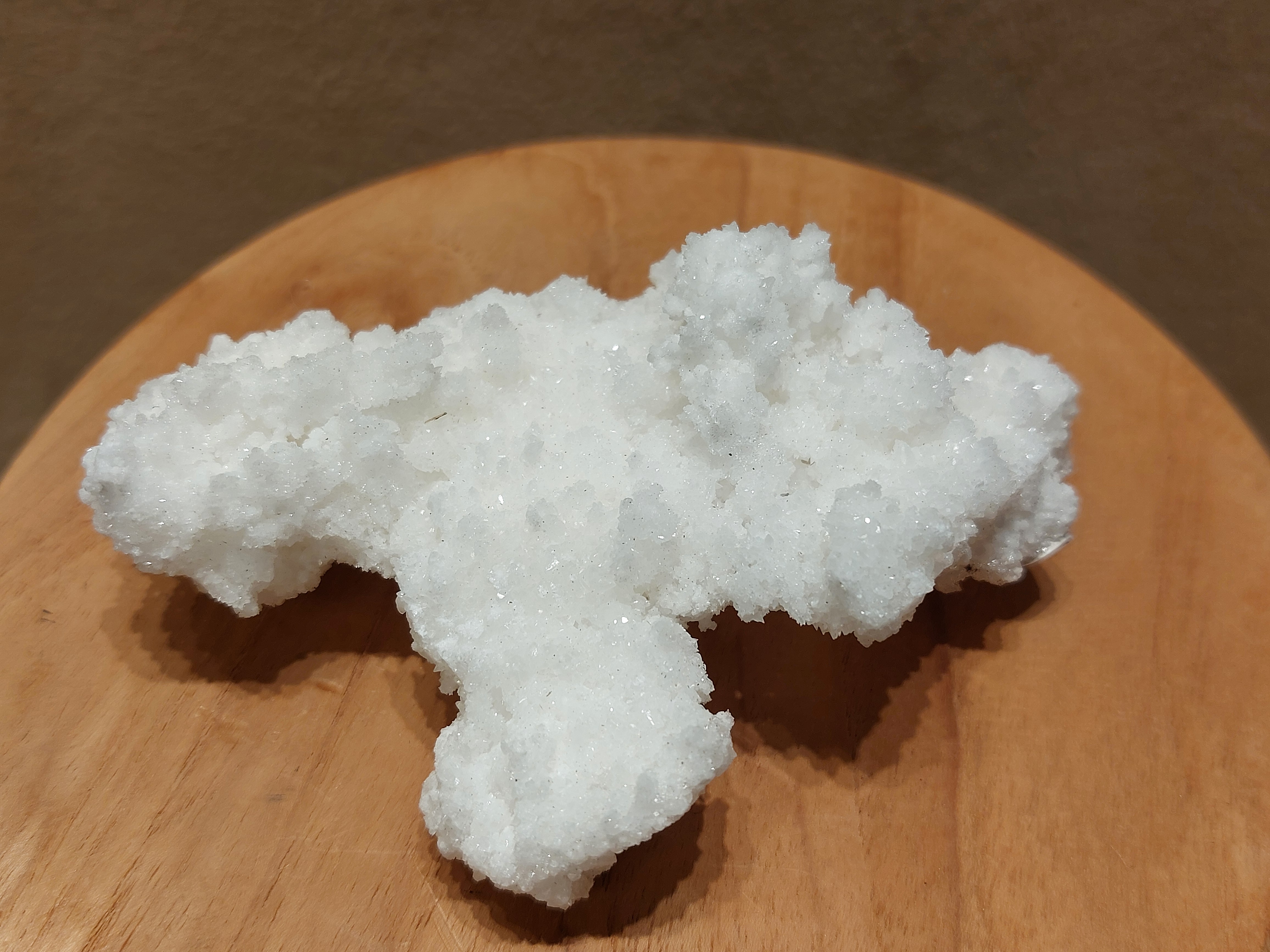 Witte aragoniet cluster uit Mexico