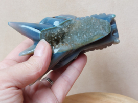 Agaat geode draak