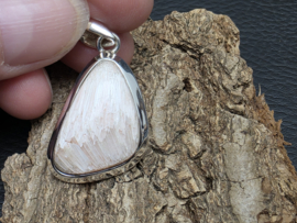 Scolesiet hanger in zilver