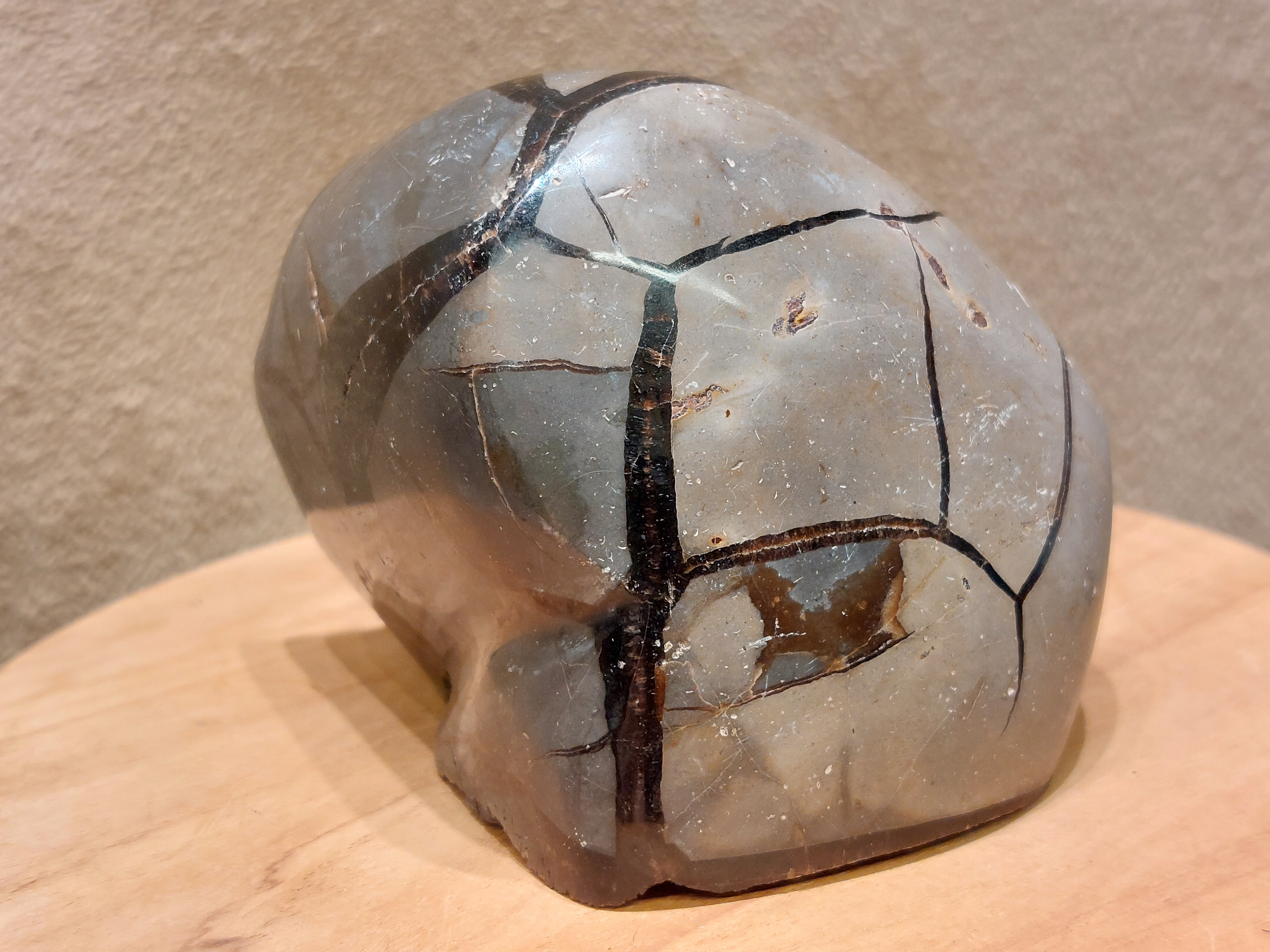 Wilde septarie sculptuur