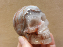 Amethist met agaat human skull