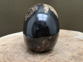 Blauwe amber human skull