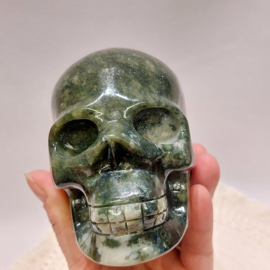 Jade human skull