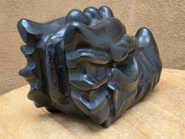 Zwarte obsidiaan draak