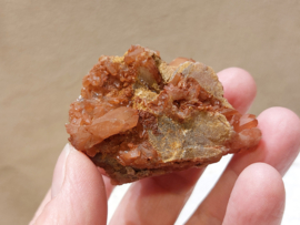 Tangarine kwarts cluster