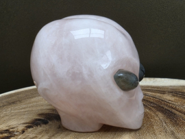 Rozenkwarts star being met labradoriet ogen