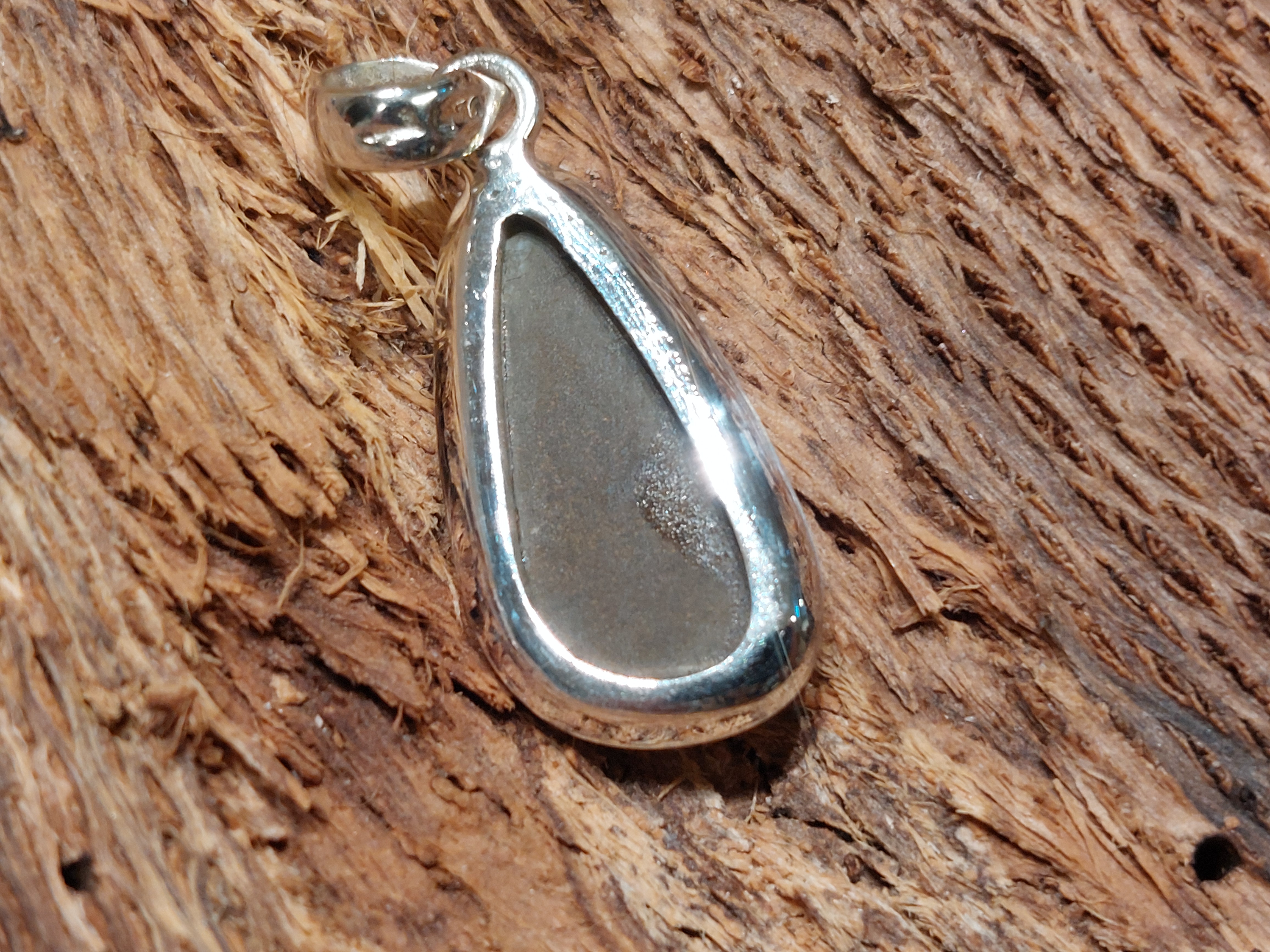 Ethiopisch of welo opaal (doublet) hanger in zilver