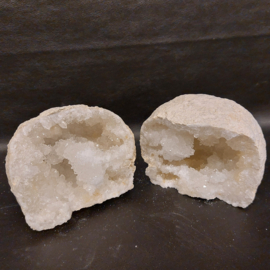 Bergkristal geode set