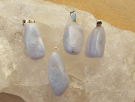 Chalcedoon of blue lace agaat hanger