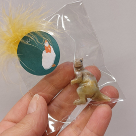 Cadeauzakje met diertje van speksteen