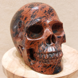 Mahonie obsidiaan human skull