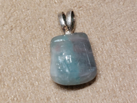 Paraiba toermalijn hanger met zilveren oogje