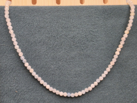 Aquamarijn ketting facet geslepen