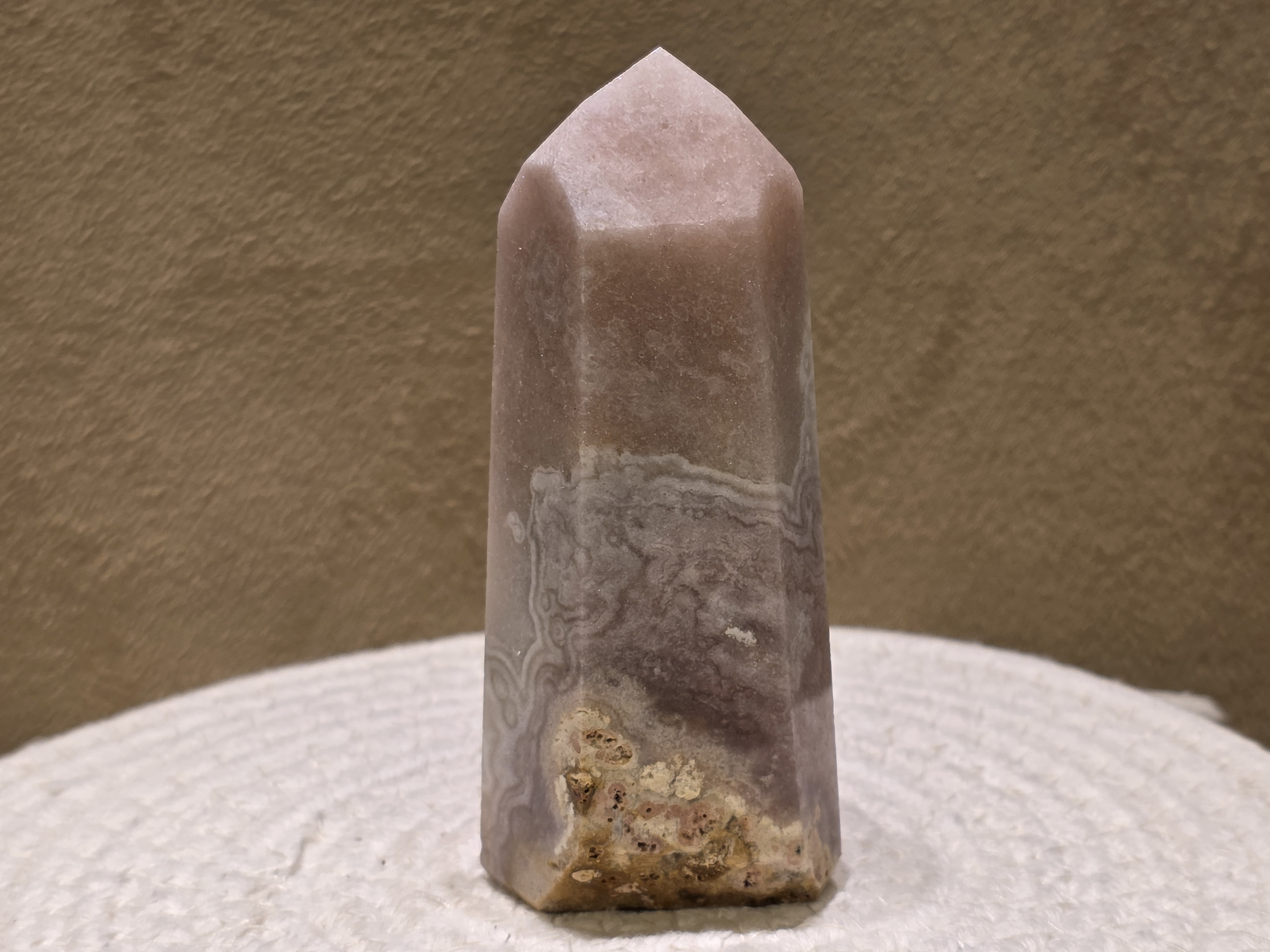 Roze amethist punt